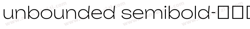 unbounded semibold字体转换